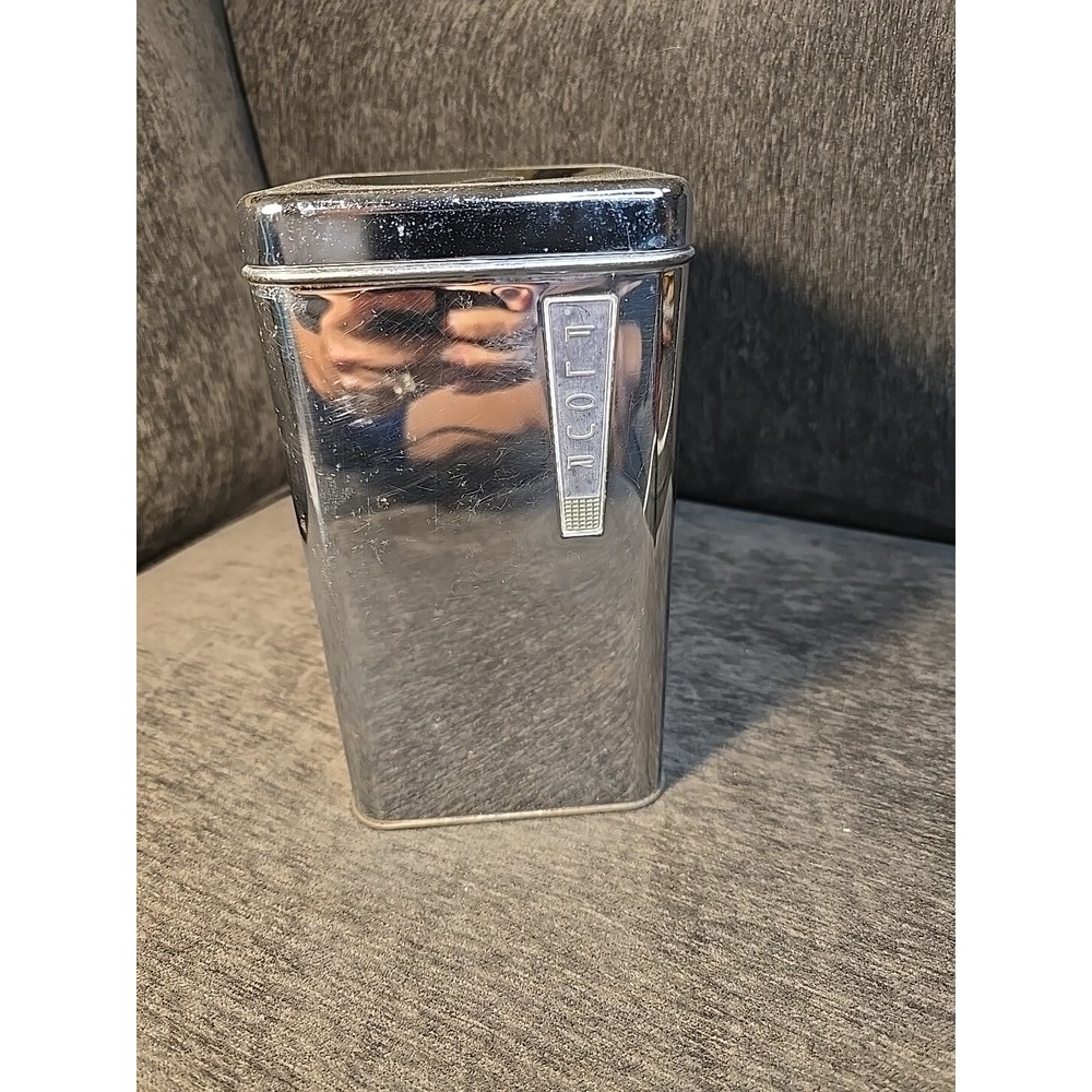 Vintage Lincoln Beautyware Metal‎ Flour Kitchen Canister 9"